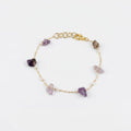 Amethyst anklet